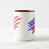 Aquarelle Drapeau Américain Patriotic Mugs (Centre)