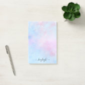 Aquarelle Dreamy Rose bleu turquoise Post-it Note (Bureau)
