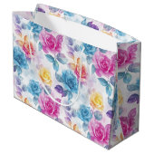 Aquarelle Dreamy Rose Grand sac cadeau (Dos Angle)