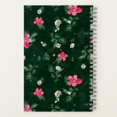 Aquarelle du Journal de Gratitude rouge et rose (Verso)