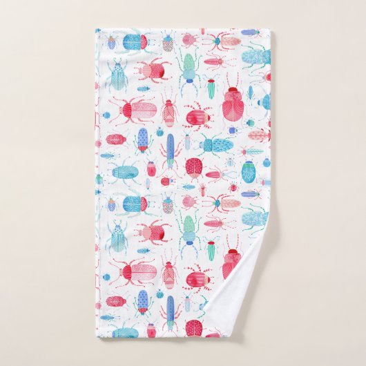 Aquarelle du scarabée (Serviette à main)