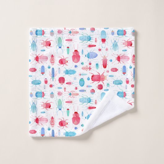 Aquarelle du scarabée (Gant de toilette)