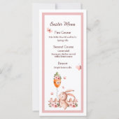 Aquarelle Easter Cute Bunny avec menu Ballotte (Devant)