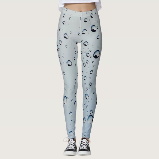 Aquarelle Eau Drops Leggings Designig (Devant)