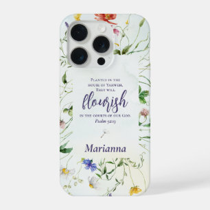 Aquarelle Écriture de Fleur Sauvage Personnalisée