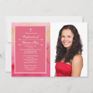 Aquarelle Elegance Photo Invitation