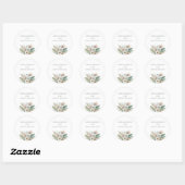 Aquarelle Élégance tropicale - Stickers Mariage (Feuille)