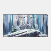 Aquarelle élégante Arbres d'hiver (Recto)