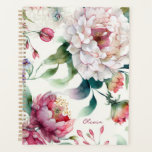 Aquarelle élégante délicate motif asiatique floral<br><div class="desc">Aquarelle délicate délicate asiatique motif floral Planner.</div>