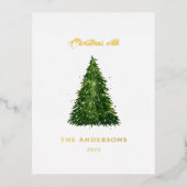 aquarelle élégante noël avec vacances h (Recto)