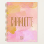 Aquarelle élégante personnalisée Blush rose non da<br><div class="desc">Restez organisé avec élégance avec cet élégant aquarelle aux teintes douces, dorées et roses. L'arrière - plan artistique et délicat ajoute une touche de sophistication, ce qui le rend parfait pour les étudiants, les professionnels et les créatifs qui aiment la papeterie chic et moderne. Ce planificateur non daté vous permet...</div>