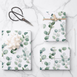 Aquarelle Elégante verdure Eucalyptus Feuilles