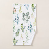 Aquarelle éléments floraux (Serviette à main)