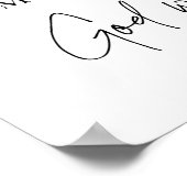 Aquarelle Emmanuel Dieu avec nous poster (Coin)