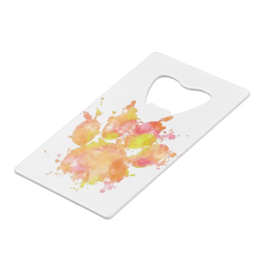 Aquarelle Empreinte de patte de chien (Dos Angle)