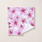 Aquarelle en fleurs de cerisier (Gant de toilette)