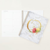 Aquarelle en marbre moderne Monogramme doré O (Devant avec enveloppe)
