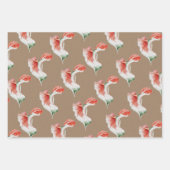 Aquarelle en papier Kraft Hibiscus tropical Monste (Devant 2)