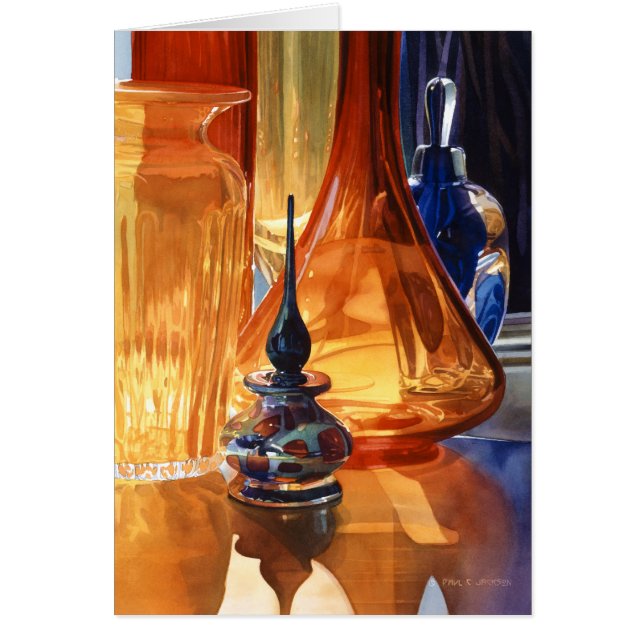 Aquarelle en verre d'art de "cache-cache" (Devant)