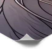 Aquarelle en verre verni Style Chat 2:3 Poster (Coin)