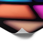 Aquarelle en verre verni Style Chat 2:3 Poster (Coin)