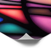 Aquarelle en verre verni Style Chat 2:3 Poster (Coin)