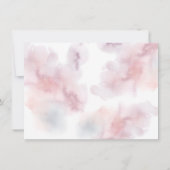 Aquarelle Enchanted Castle Faire-part de mariage (Dos)