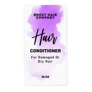 Aquarelle Enk Purple Conditionneur Étiquettes