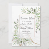 Aquarelle Enregistrer la date Invitation (Devant)