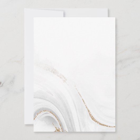 Aquarelle Enregistrer la date Invitation (Dos)