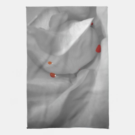 Aquarelle Éolienne serviette de cuisine (Vertical)