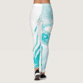 Aquarelle Épersion Motif leggings (Dos)