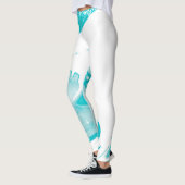 Aquarelle Épersion Motif leggings (Gauche)