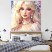 Aquarelle époustouflante toile étirée (Insitu(Chambre))
