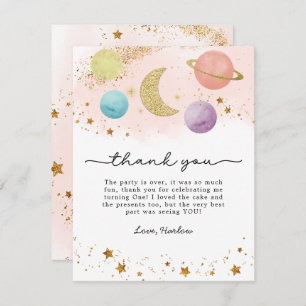 Aquarelle Espace extra-atmosphérique Deux Cartes d