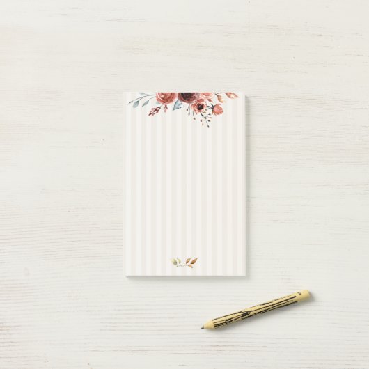 Aquarelle et bandes Post-it® Notes (Sur un bureau)