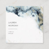 Aquarelle et Carte de visite de sable (Devant)