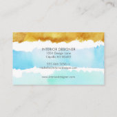 Aquarelle et Design d'intérieur de peinture Cartes (Dos)