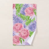 Aquarelle et lilas (Serviette à main)