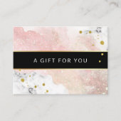 Aquarelle et marbre| Certificat cadeau (Devant)