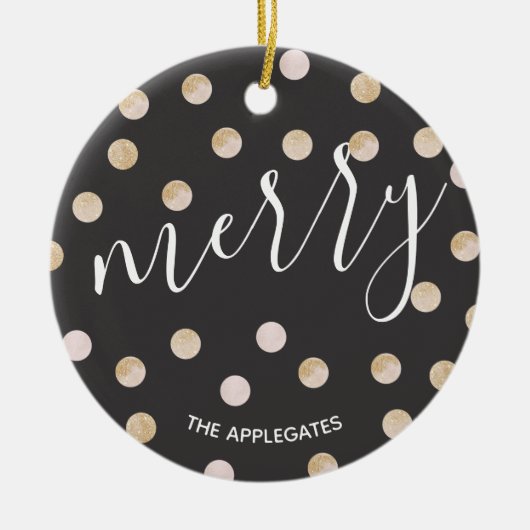 Aquarelle et or | Ornement en céramique (Devant)