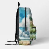 Aquarelle et sac à dos de chasseurs de faisans (Gauche)