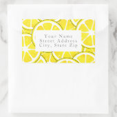 Aquarelle et stylet Étiquettes de tranches de citr (Sac)