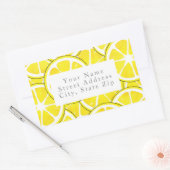 Aquarelle et stylet Étiquettes de tranches de citr (Enveloppe)