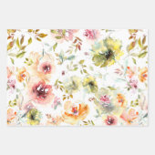 Aquarelle Été Feuilles de papier à enveloppement f (Devant)