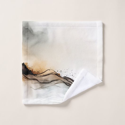 Aquarelle Ethérée Abstraite (Gant de toilette)