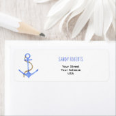 Aquarelle - Étiquette d'adresse de retour (En situation)