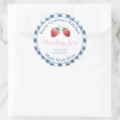 Aquarelle Étiquettes de confiture de fraises maiso (Sac)