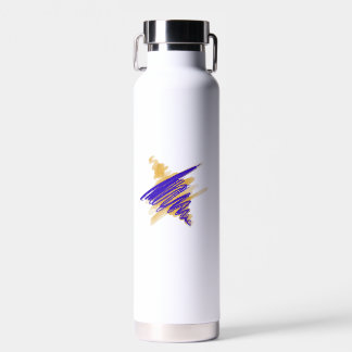 Aquarelle étoile de David dans Bouteille d'eau or