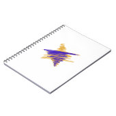 Aquarelle étoile de David en Carnet Or (Côté gauche)